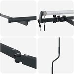 vidaXL Cadre de auvent Anthracite 3 x 2 m Métal