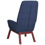 vidaXL Chaise de relaxation Bleu Tissu