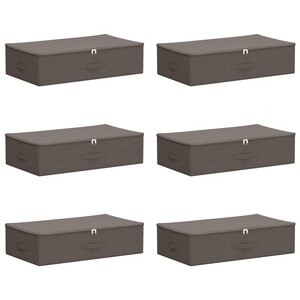 vidaXL Boîte de rangement 6 pc Tissu intissé 70 x 40 x 18 cm 50 4 L
