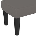 vidaXL Banc Gris 70x30x30 cm Similicuir