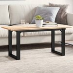 vidaXL Pieds de table basse cadre en O 90x30x43 cm acier