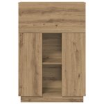 vidaXL Bureau d'écriture en chêne artisanal Chêne artisanal