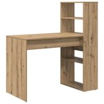 vidaXL Bureau chêne artisanal 113 x 54 x 120 cm Bois d'ingénierie