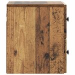 vidaXL Cabinet de chevet mural 2 pièces Bois ancien 33 x 34 5 x 40 cm