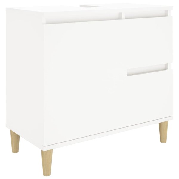 vidaXL Armoire de salle de bain blanc 65x33x60 cm bois d'ingénierie