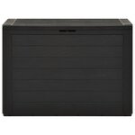 vidaXL Boîte de rangement de jardin Anthracite 78x44x55 cm