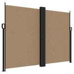 vidaXL Auvent latéral rétractable taupe 180x600 cm