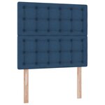 vidaXL Lit avec rangement et matelas Bleu 100 x 200 cm Polyester