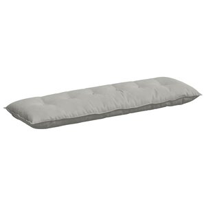 vidaXL Coussin de Dos Gris clair 160 x 50 cm Tissu en microfibre
