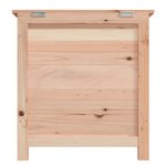 vidaXL Boîte à coussins d'extérieur 50x50x56 cm Bois de sapin massif