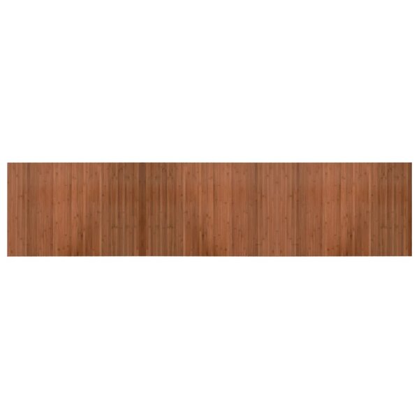 vidaXL Tapis rectangulaire marron 70x300 cm bambou