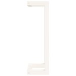 vidaXL Porte-serviette Blanc 23x18x60 cm Bois de pin massif