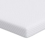 vidaXL Surmatelas en mousse à mémoire 80 x 200 cm Thick Doux Blanc