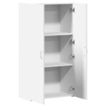vidaXL Armoire de classement blanc 60x32x115 cm bois d'ingénierie