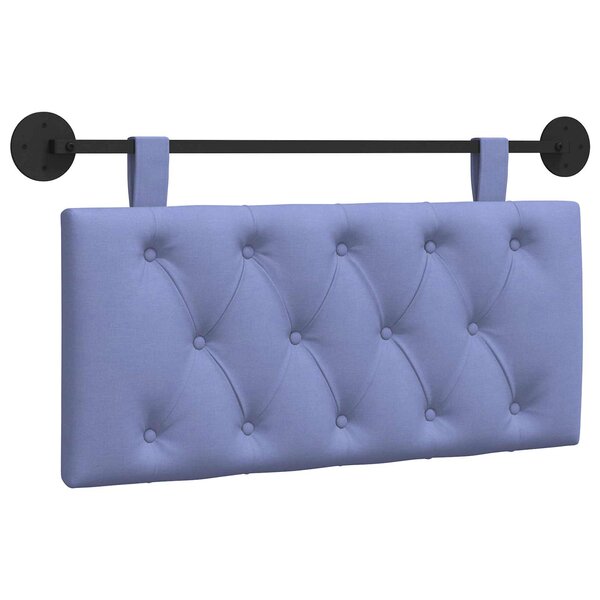 vidaXL Tête de lit suspendue Bleu denim Tissu