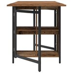 vidaXL Table à dîner 144 x 60 x 75 cm Bois d'ingénierie Bois ancien