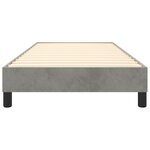 vidaXL Cadre de lit sans matelas gris clair 80x200 cm velours