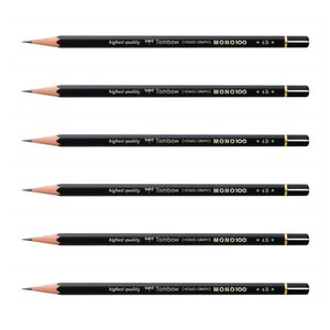 Crayon Graphite Haute Qualité MONO 100 4B x 6 TOMBOW