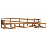 vidaXL Ensemble de canapés d'extérieur 5 pc Naturel