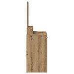 vidaXL Coiffeuse Chêne artisanal 79 x 41 x 140 cm Bois d'ingénierie
