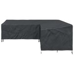 vidaXL Housse pour meubles Noir 270 x 270 x 80 cm Tissu Oxford 420D