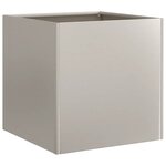 vidaXL Jardinière rouillé 40x40x40 cm acier inoxydable