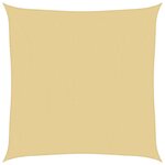 vidaXL Voile d'ombrage sable 7x7 m 100   polyester oxford