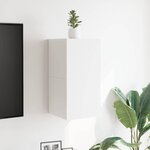 vidaXL Meubles TV muraux 2 Pièces Blanc 30 5x30x30 cm