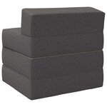 vidaXL Canapé-lit pliable Gris clair 70 x 60 x 63 cm Tissu