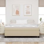 vidaXL Cadre de lit Vert gris 180 x 200 cm Tissu en velours côtelé