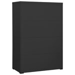 vidaXL Classeur Anthracite 90x46x134 cm Acier