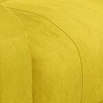vidaXL Fauteuil inclinable électrique jaune velours