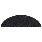 vidaXL Tapis autoadhésifs de marches 5 Pièces Noir 56x17x3 cm Aiguilleté