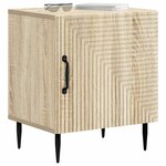vidaXL Cabinet de chevet 2 pc Chêne Sonoma 43 x 34 5 x 50 cm