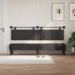 vidaXL Tête de lit suspendue Noir PU antique
