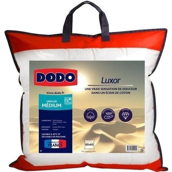 Oreiller LUXOR 60 x 60 cm -Effet Duvet