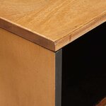 vidaXL Table de chevet avec tiroir Marron clair 50 x 33 x 60 cm