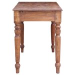 vidaXL Bureau avec tiroirs 117x57x75 cm bois d'acajou massif