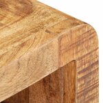 vidaXL Table de chevet 30x30x41 cm Bois de manguier brut
