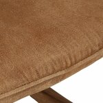 vidaXL Chaise à bascule marron vintage toile