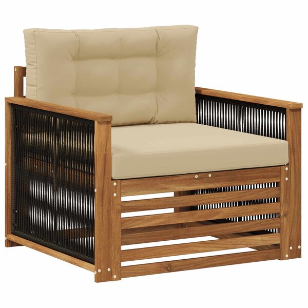 vidaXL Sofa de milieu extérieur Naturel