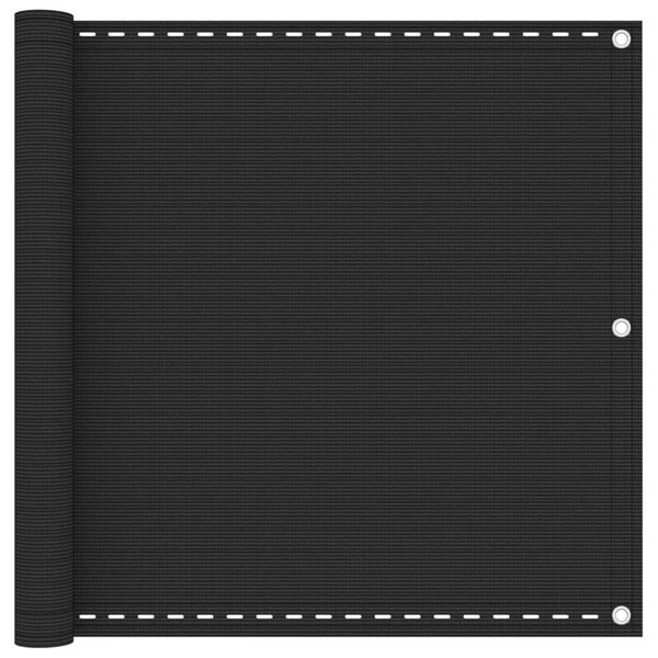 vidaXL Écran de balcon en PEHD 90x400 cm Anthracite