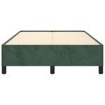 vidaXL Cadre de lit vert foncé 120x190 cm velours