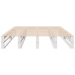 vidaXL Cadre de lit sans matelas blanc 140x200 cm bois de pin massif