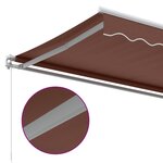 vidaXL Auvent manuel rétractable marron 350x250 cm