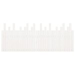 vidaXL Tête de lit murale Blanc 204x3x80 cm Bois massif de pin