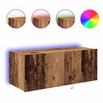 vidaXL Meuble TV mural Bois ancien 80 x 35 x 31 cm Bois d'ingénierie