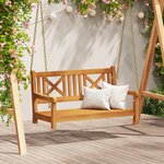 vidaXL Banc swing de jardin 2 places 110x56x58 cm en bois massif d'acacia
