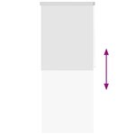 vidaXL Store roulant de douche 80x240 cm Blanc