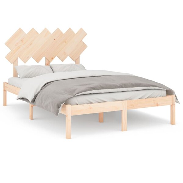 vidaXL Cadre de lit sans matelas 120x200 cm bois massif